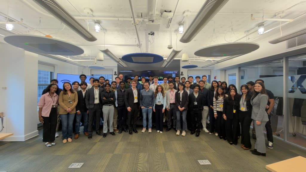 The full BoilerLaunch cohort gathered for a group photo